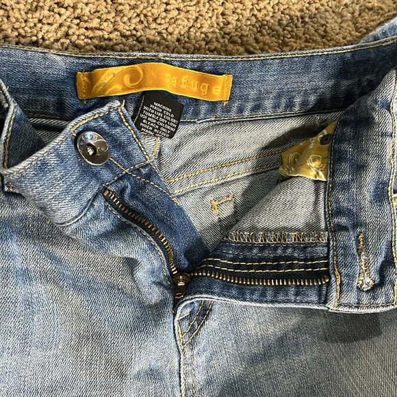 $8SALE Refuge Cropped Women's Juniors Relaxed Fit Size 7 Denim Jeans - Picture 13 of 14